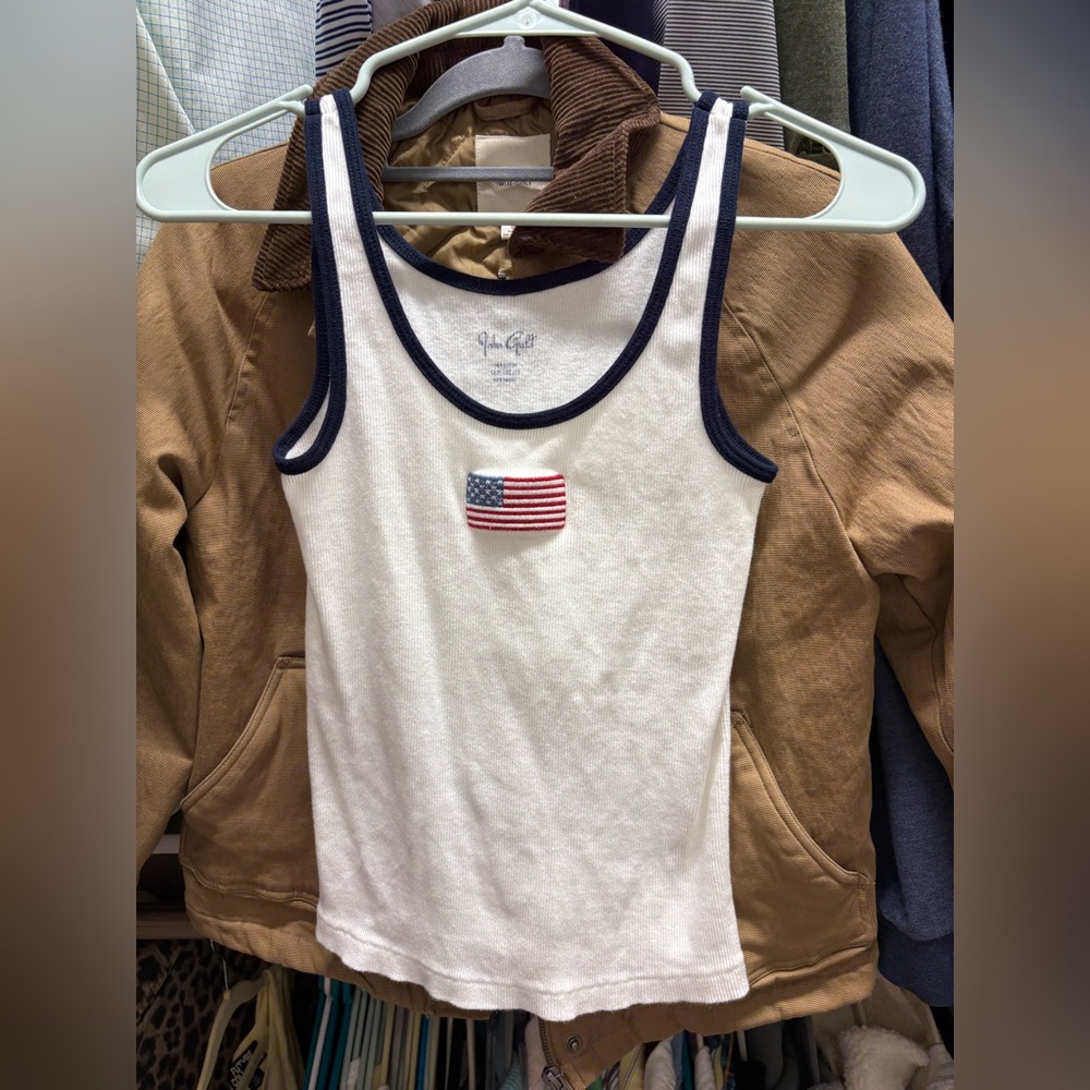 Brandy Melville American Flag Tank